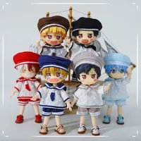 OB11 Dolls Sailor Suits Clothes Fashion Dolls Navy Uniform Suit DIY Accessories Dress Up Toys For 1/12 BJD,OB11,Molly, GSC Doll 1