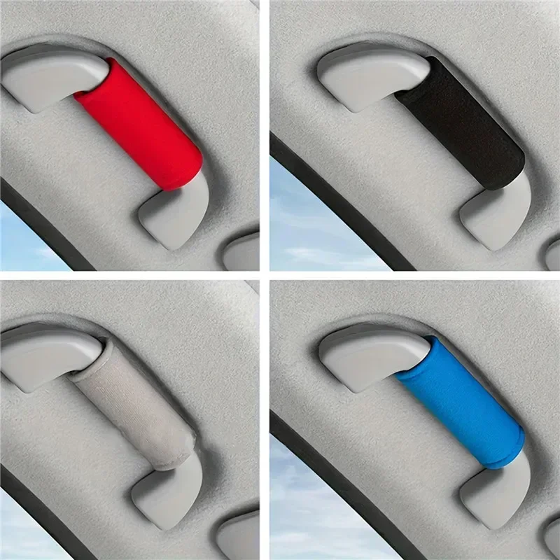 Durable Plush Car Roof Armrest Non-slip Auto Interior Car Handle Protector Pull Handle Cover Universal