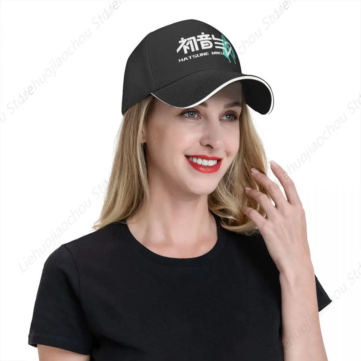 Miku Virtual Idol Japanese Anime Fans Baseball Caps Hip Hop H-HATSUNE Sandwich Caps Men Women Adjustable Dad Hat Sport 5