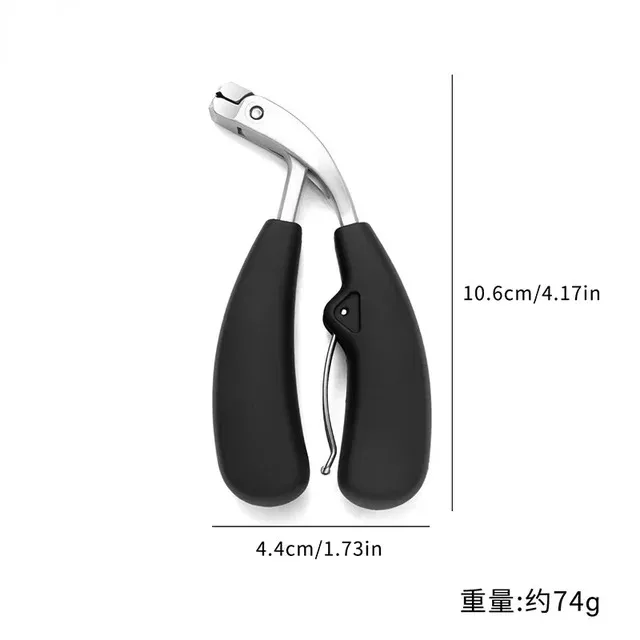 Nail clippers for elderly thick toenails Curved large opening three times anti-splash storage