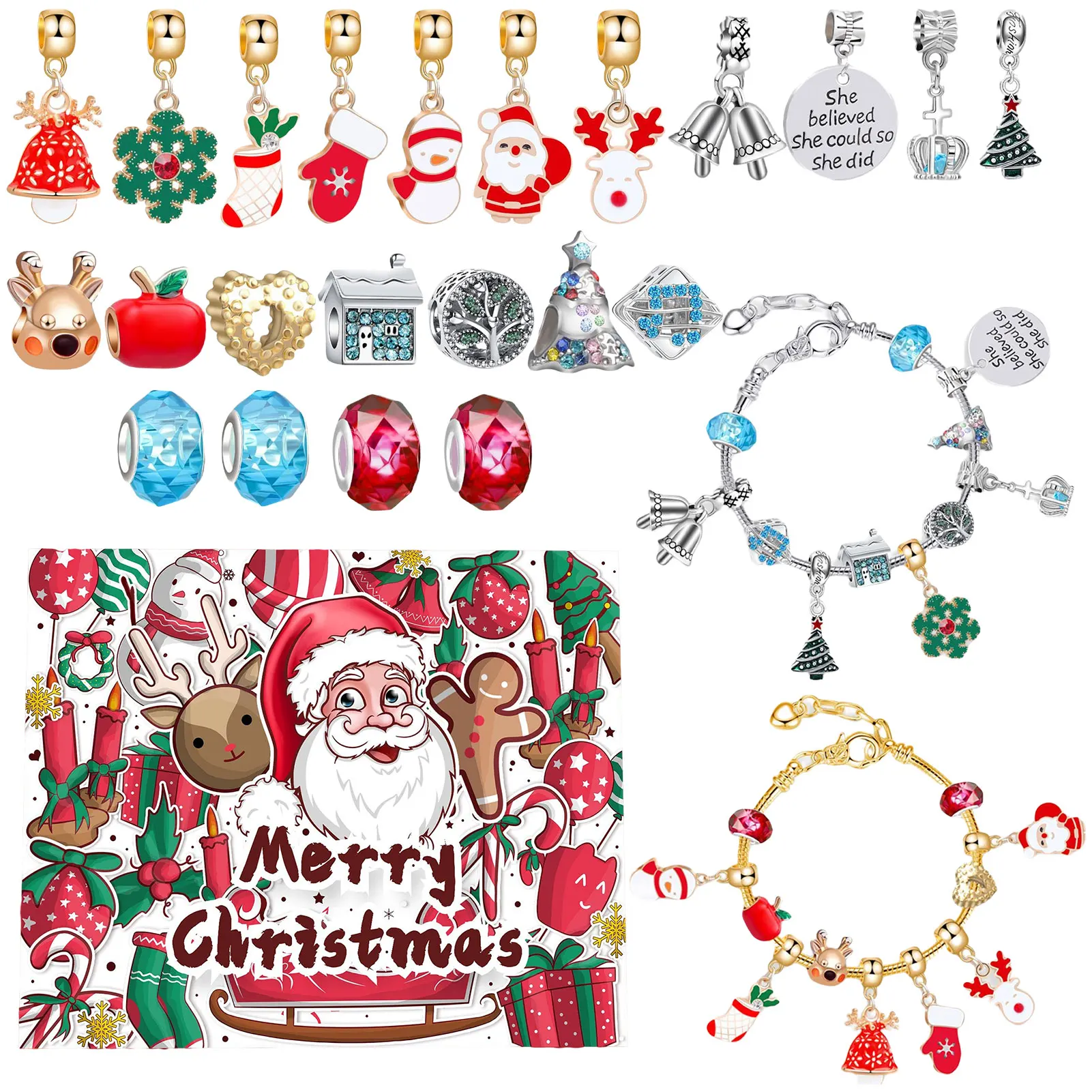 

Фотографический календарь, 22 ювелирных изделия и 2 браслета