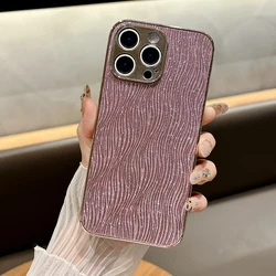 Luxury Bling Glitter Rose Phone Case - Electroplated Shockproof Hard PC Cover - Reno 12 5G Global (Pink)