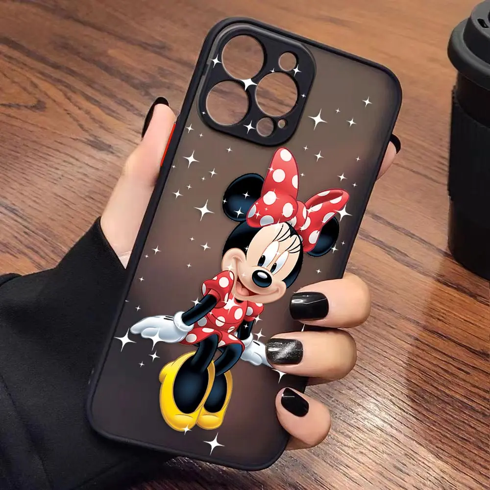thumbnail image 1 of Case for iPhone Apple 14 13 11 12 MINI Pro XS Max XR X 7 8 SE 2022 2020 6 6S Plus Case Funda Mickey Minnie Mouse Anime Cartoon, 1 of 5