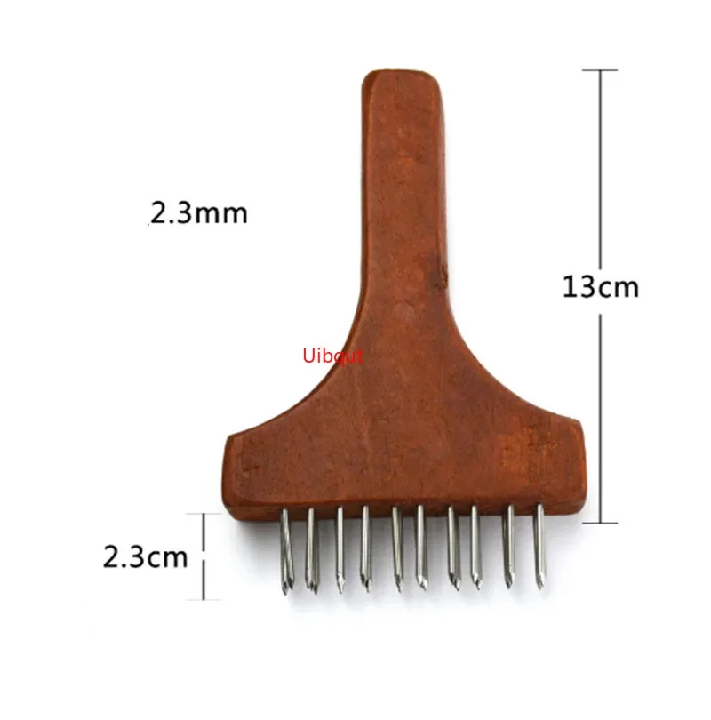 Stainless Steel Meat Needles Pounders Wooden Handle Profession Meat Tenderizer Needle Beef Tender Steak Kitchen Tools meat tenderizer