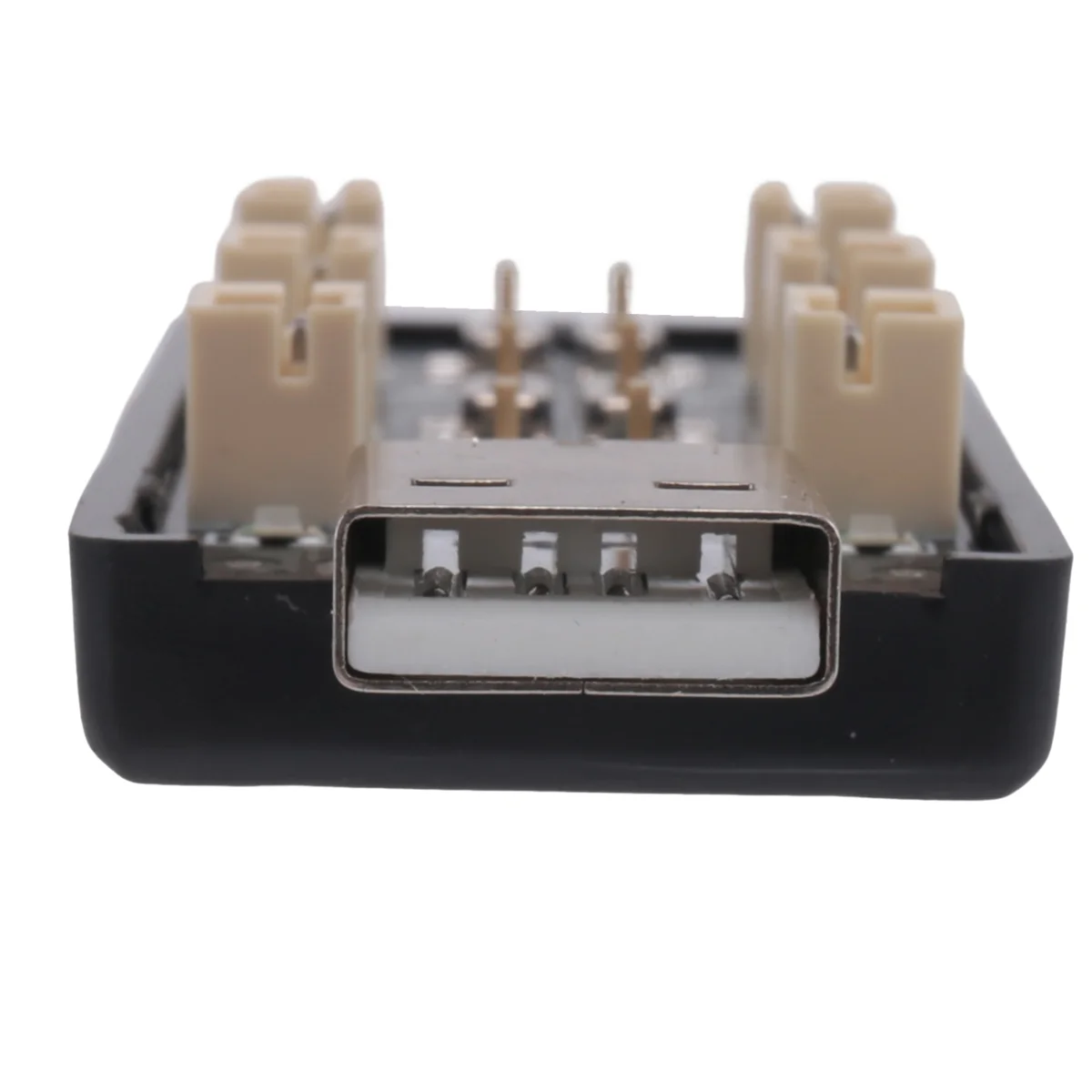Vue de dessus du chargeur multiport 3.7V/4.20V montrant les 6 canaux indépendants et les connecteurs
