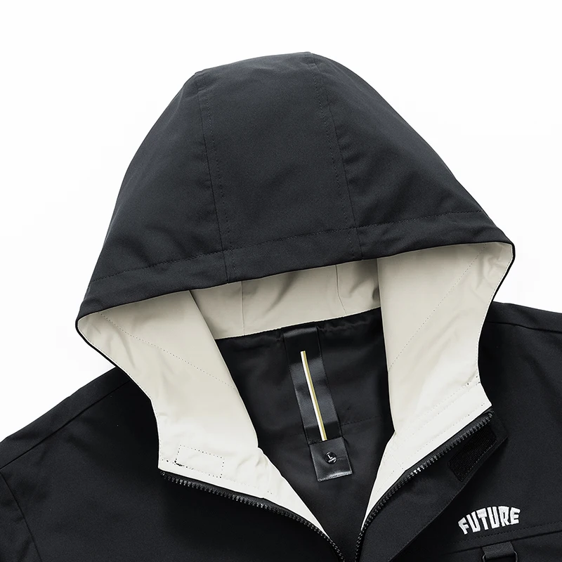 8XL Men Jacket Hooded Big Pocket Windbreaker Trench Coats Oversize 6XL 7XL Plus Size Waterproof Camping Loose Thin Softshell 5