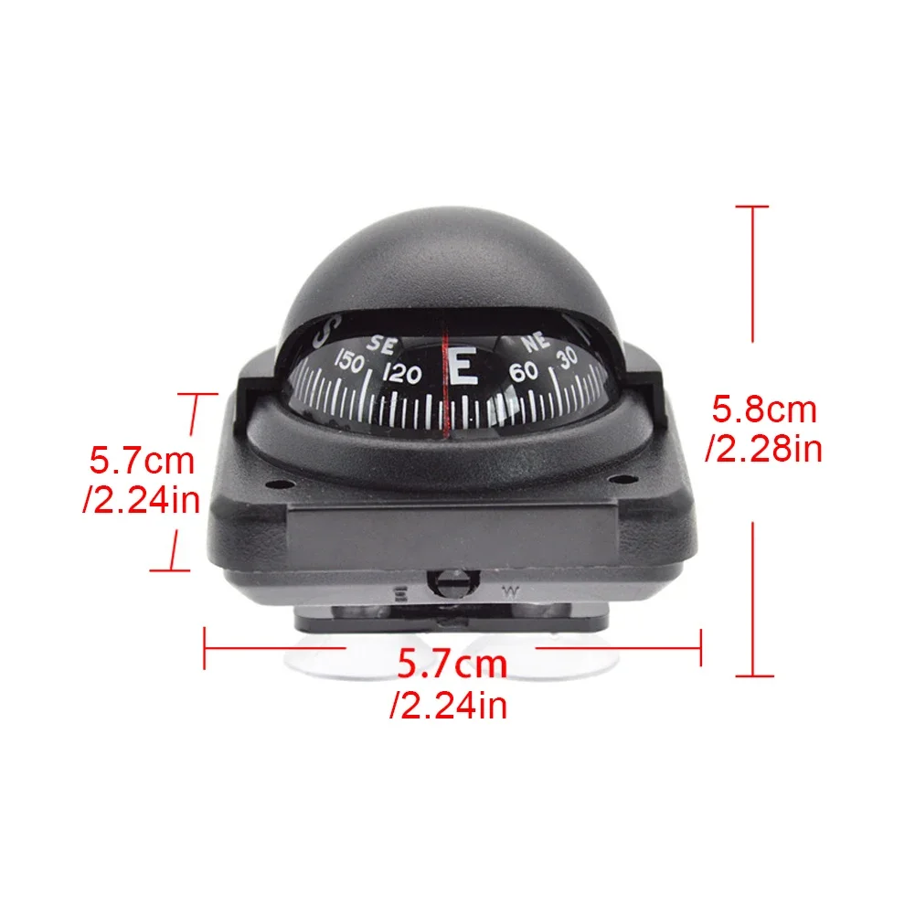 Navigation Compass Magnetic Waterproof Mini Ball Dash Dashboard Nautical Marine for Car Watercraft Boat Caravan Truck