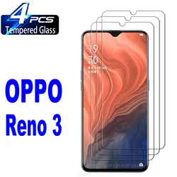 Premium 9H Tempered Glass Screen Protector - Ultra Clear, Durable Film (2/4 Pack) for 2 pieces (For Reno 3)