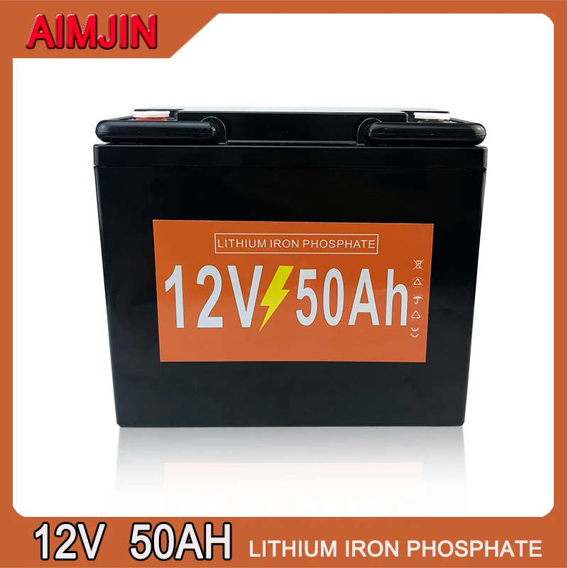 

12V 50Ah LiFePO Battery Pack Built-In BMS,for Sprayer, Electric Vehicle, LED Lamp Battery Andother Equipment Power Supply