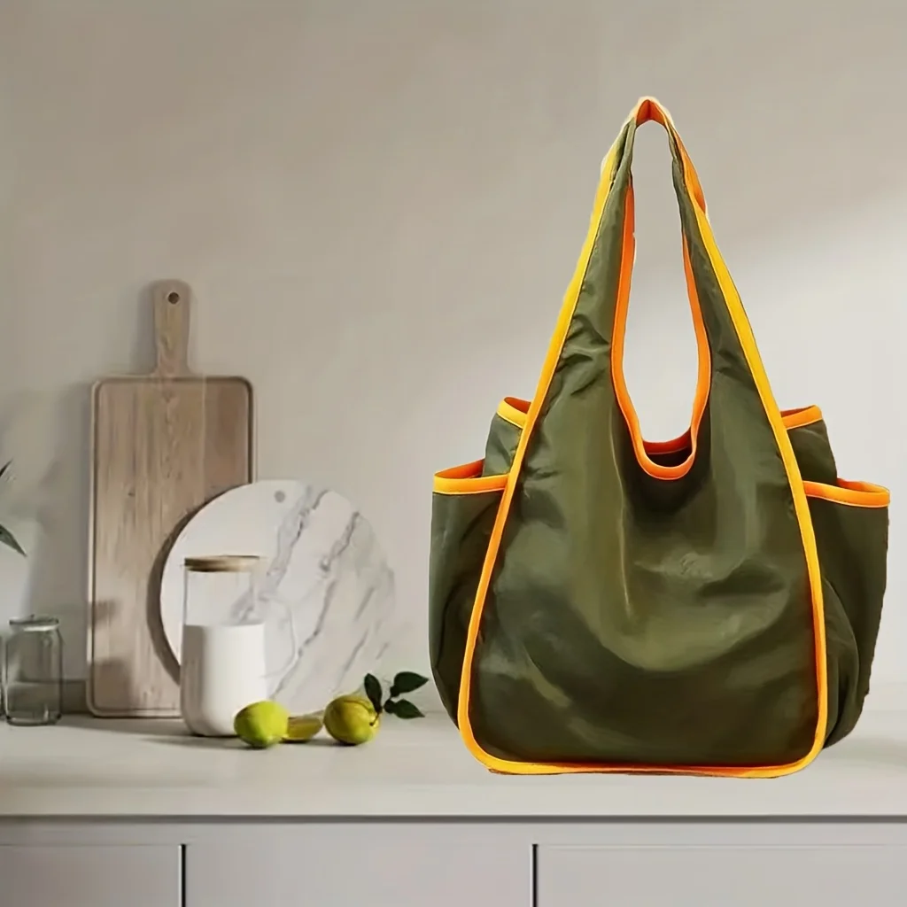 Foldable Eco-Friendly Shopping Bag, Portable Simple Tote Bag, Multi-Color Large Eco-Friendly Bag, Grocery Bag, Special Bag, Large Capacity Bag - 5