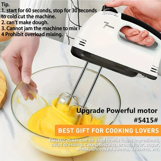 Elettrico Tenuto In Mano Velocità Portatile Miscelatore Da Cucina Elettrico Frullato Miscelazione Biscotti Torte Uova Pasta 110 V-220 V 3