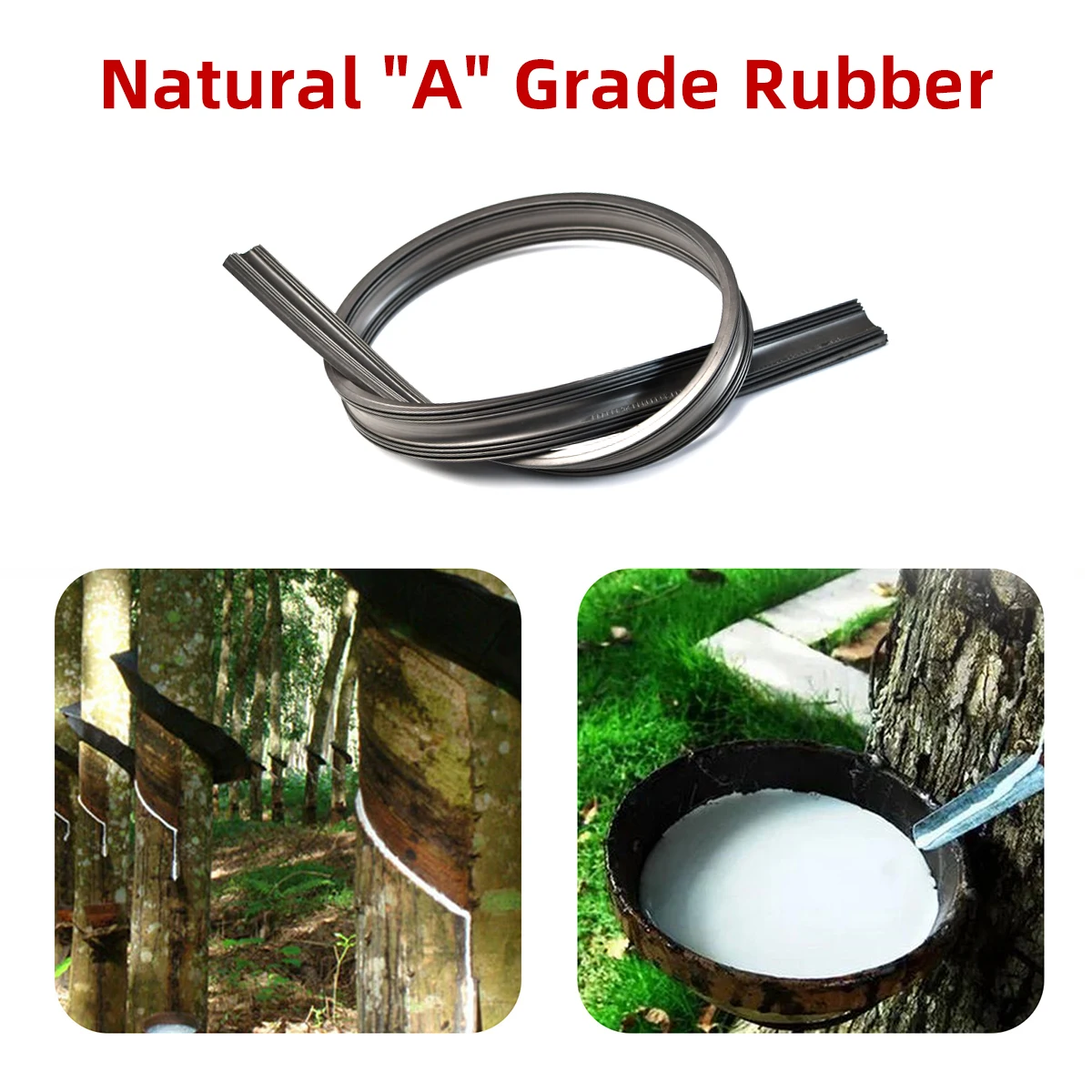 2pcs Car Wiper Rubber Strip Filler Suitable For 6mm Frameless Wiper Blades Car Parts 26"-32"Can Cut Wiper Rubber Strip 2