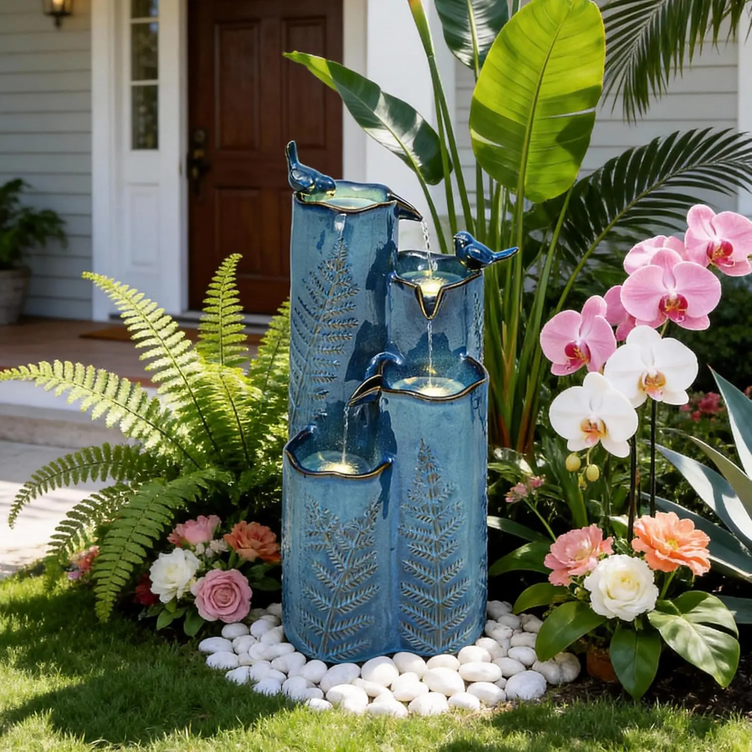 Ceramic outdoor water fountain image 6