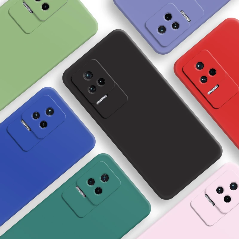 

Чехол для POCO F4, чехол для POCO F4, чехол 6,67 дюйма, Новый противоударный задний бампер из жидкого силикона для Xiaomi POCO F4