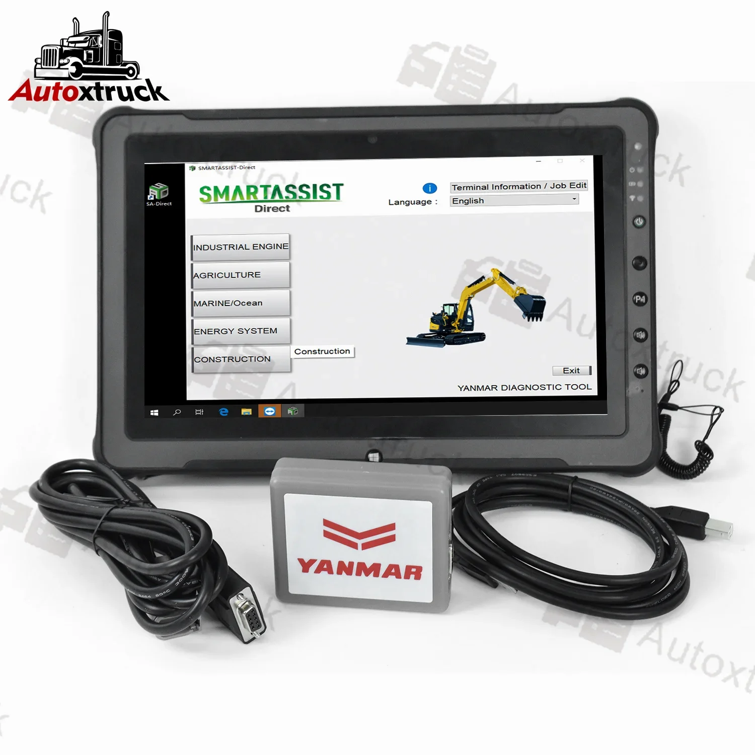 Getac F110 Tablet Per Yanmar (Yedst) Strumenti Diagnostici Agricoltura Costruzione Generatore Motore Diesel Yanmar Strumento Diagnostico