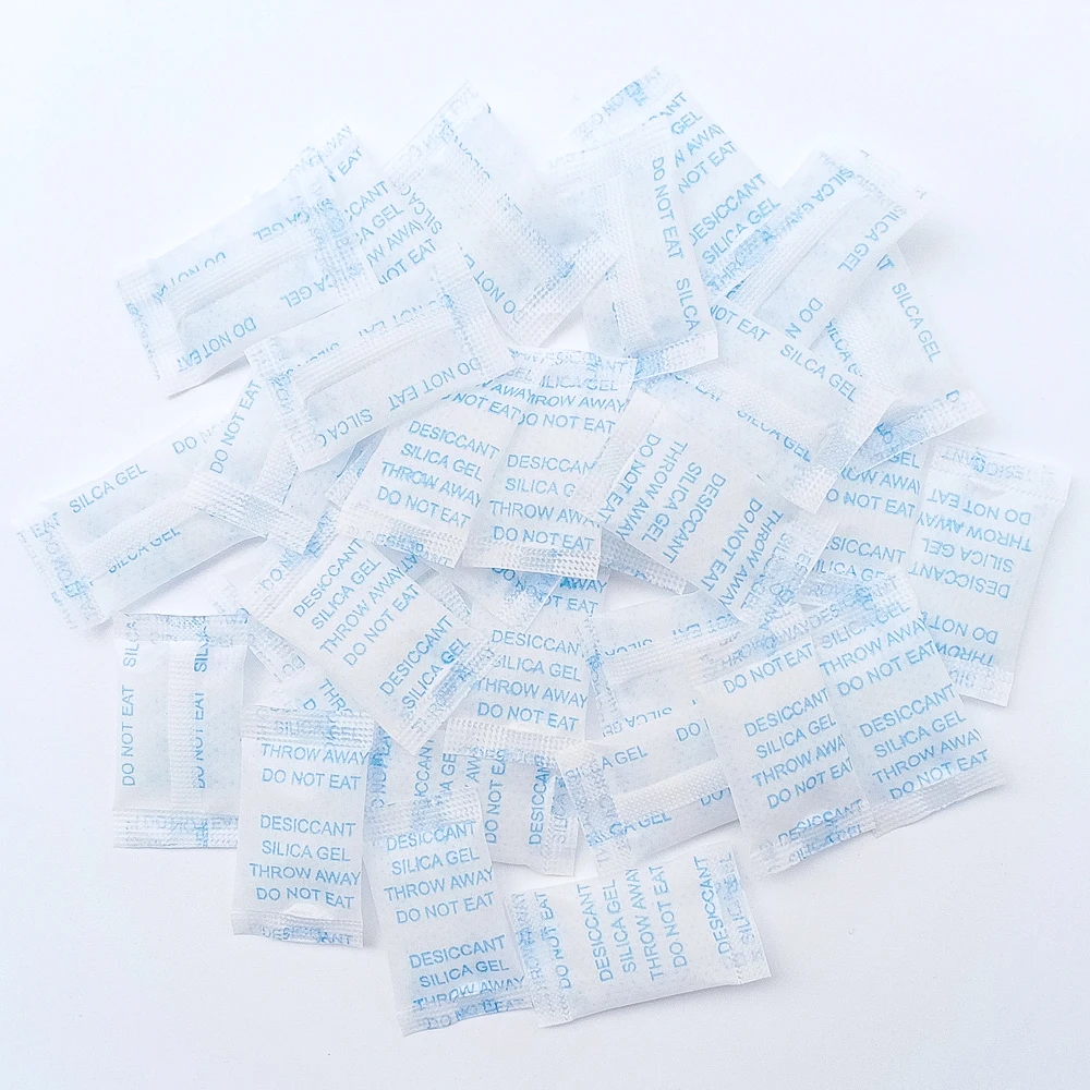 Silica Gel Desiccant Moisture Absorber Bag 0.5g 10-100 Pack Non-Toxic for Kitchen Room Living