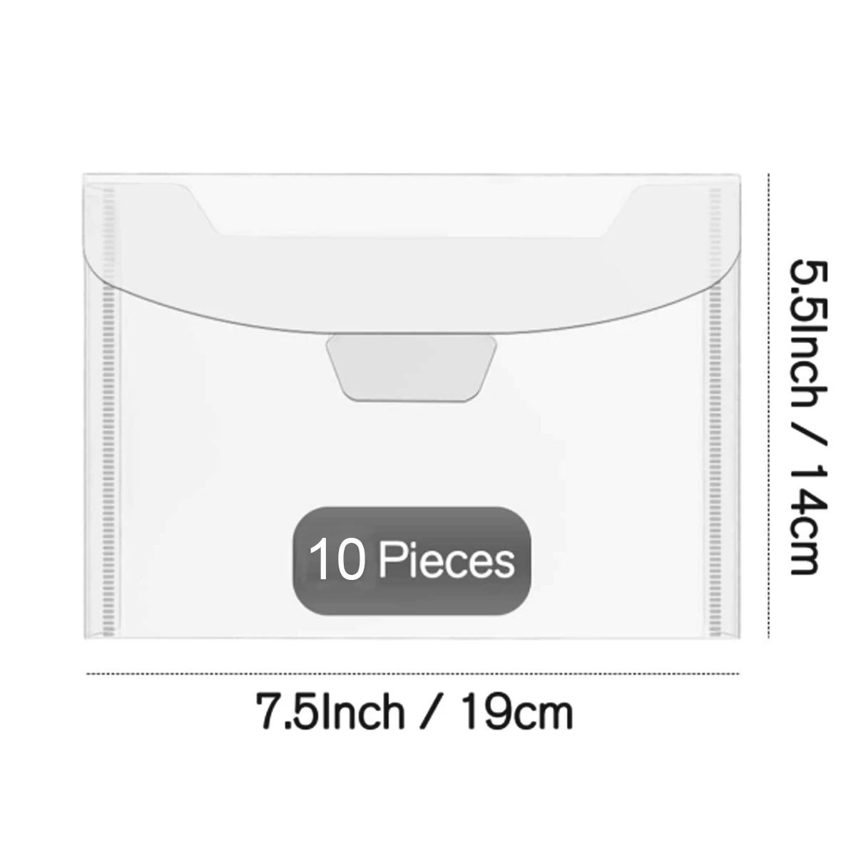 

10 шт./набор, прозрачные пластиковые пакеты для хранения штампов и штампов