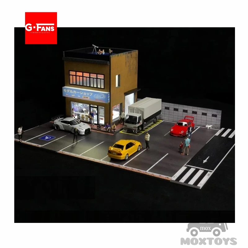 

G-FANS Model 1:64 model shop building led diorama