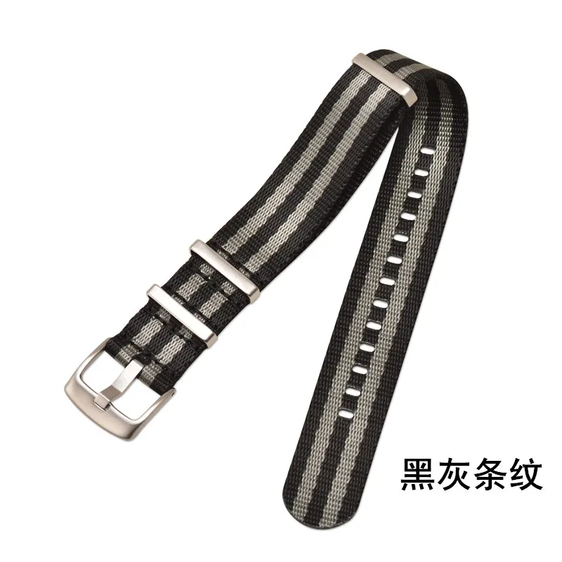 Deluxe Military-Style Nylon Strap with Triple Ring Buckle