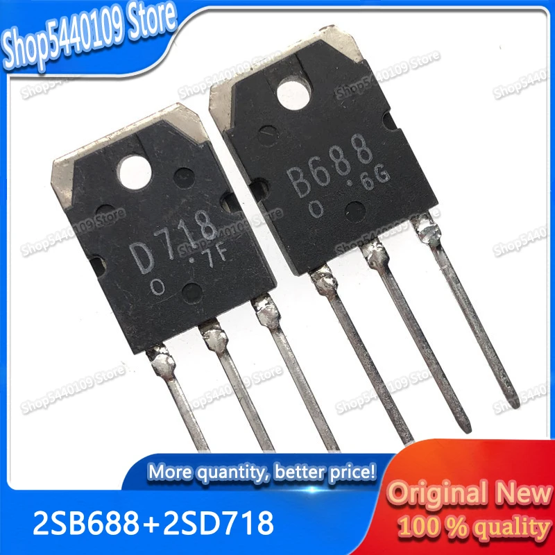 10 pares de transistor de silicone, modelo 2sb688 b688 + 2sdlanterna