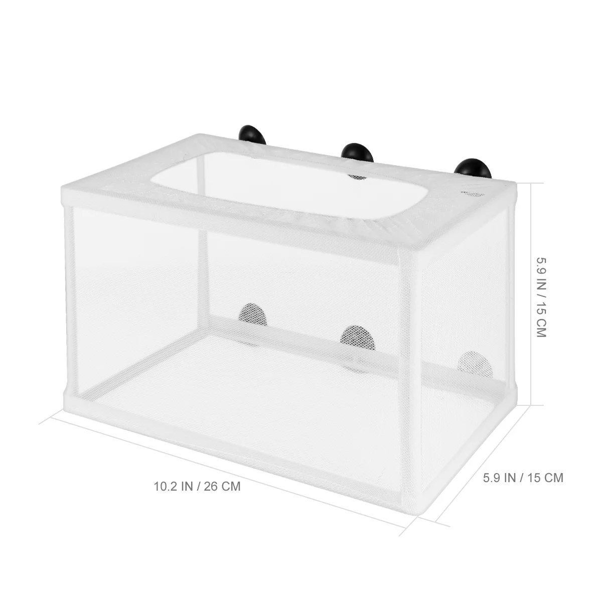 Durable Fish Breeding Net Hatchery Isolation Box Aquarium Tank Fish Breeder With Suction Cups Pet Products Plastic Frame Live