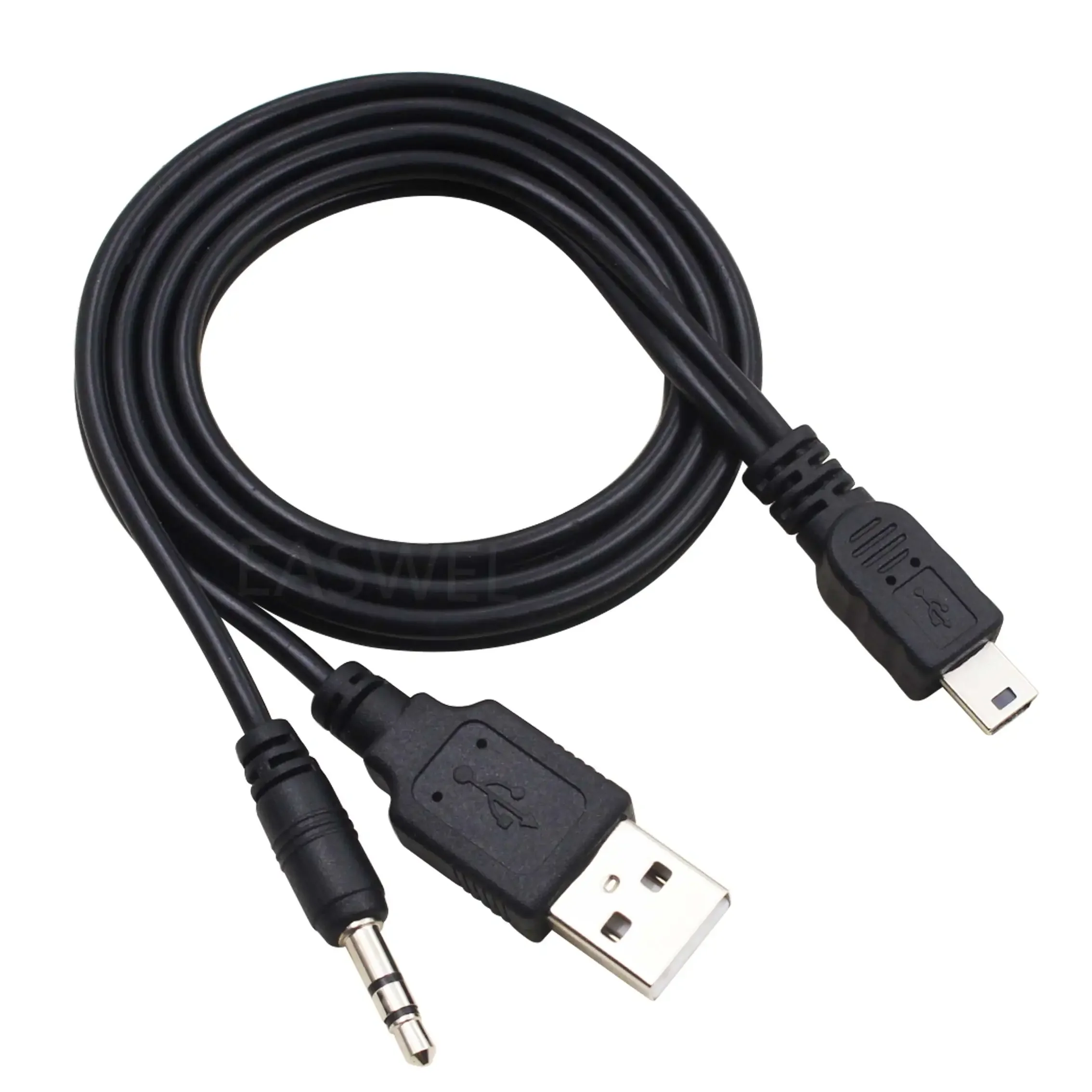 3.5mm and USB to Mini USB Speaker Cable Cord Charger for iHome IHM60 IHM61
