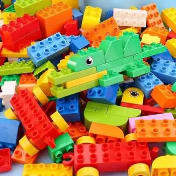 210PCS Building Blocks for Kids Toddlers Classic Multi-Colored Building Blocks Set for 1-6 Years Toys Gifts 1