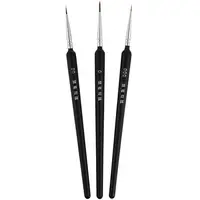 3pcs 0 00 000 Nylon Brush Hook Line Pen Professional Fine Tip Drawing Brushes Micro Detail Paint Brush Watercolor Oil Painting 1