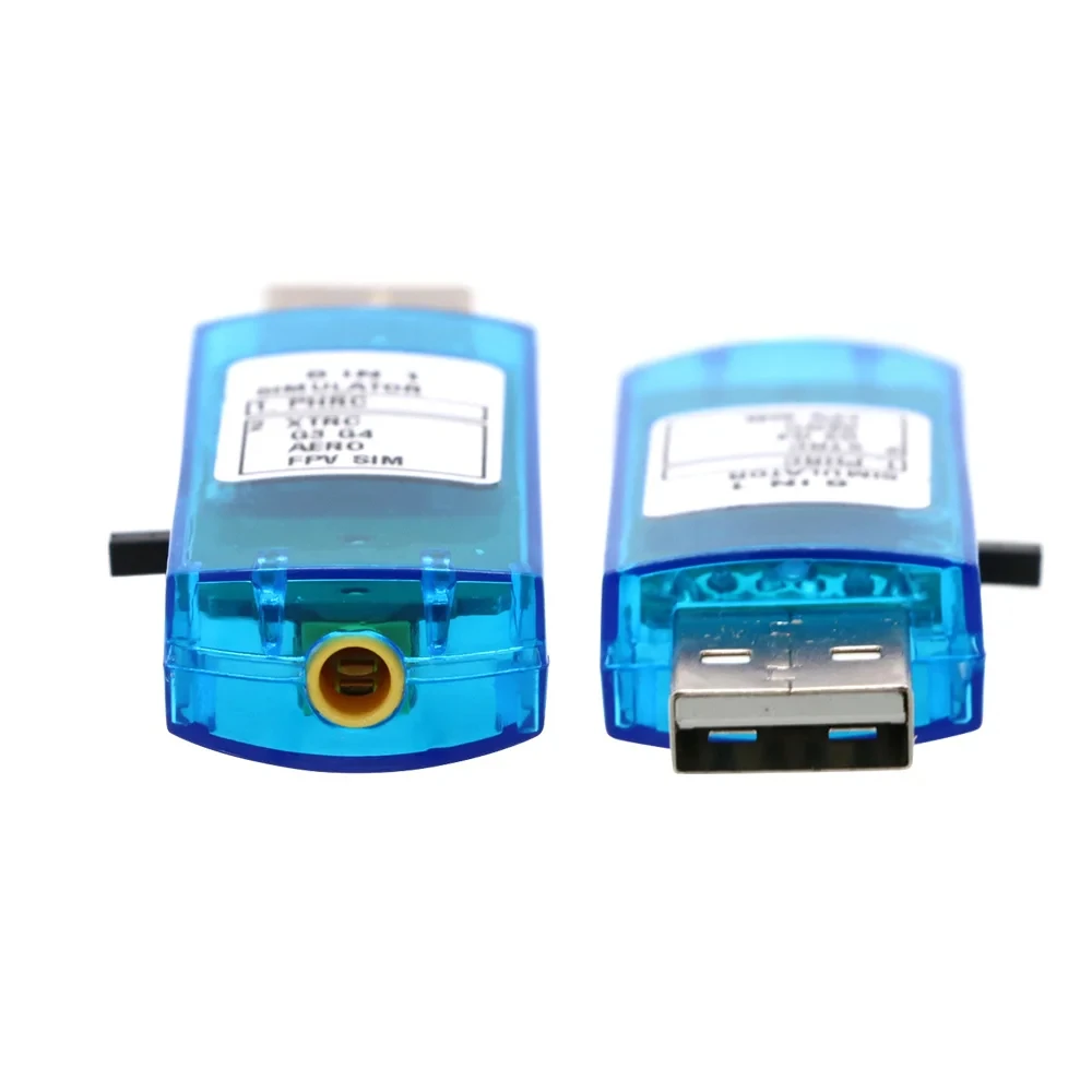 Simulateur de vol USB 6 canaux avec câble adaptateur PPM pour RC