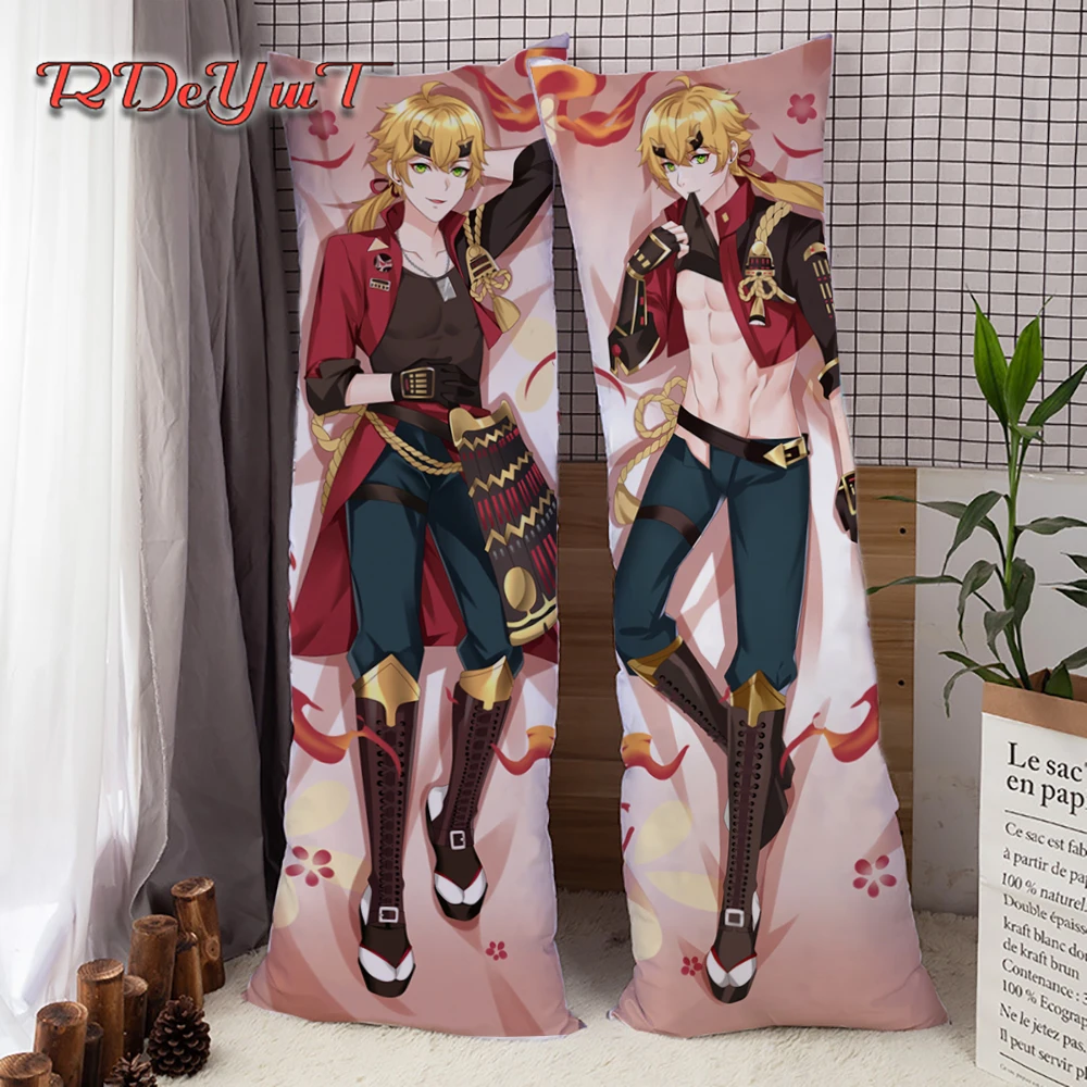 Hot Game Genshin Impact Dakimakura Hugging Body Pillow Case Peach Skin