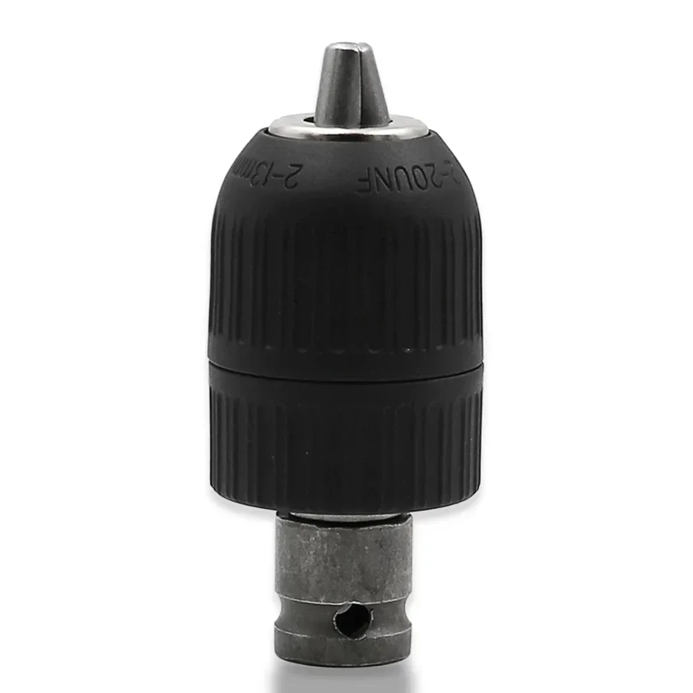 2pcs Set Keyless Drill Chuck&Adapter For 13mm 1 2 Drill Wrench Rotary Power Cordless Drill Power Tool Accessories 2