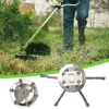 Grass Trimmer Head Universal Wire Wheel Trimming Head Wire Trimmer Head Replacement for Electric Mower 2