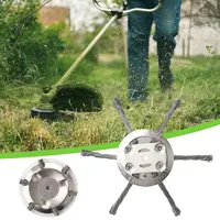 Grass Trimmer Head Universal Wire Wheel Trimming Head Wire Trimmer Head Replacement for Electric Mower 2