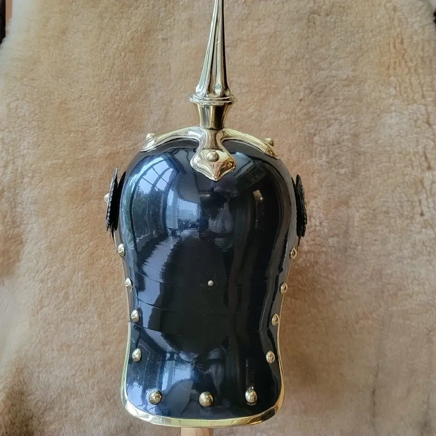 German World War I helmet Prussia spire helmet PICKELHAUBE historical recovery postage
