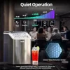 Compact Nugget Ice Maker 40lbs/24H Soft Chewable Ice Machine Drainpipe Self-Cleaning Easy Operation Integrated Kitchen Design 5