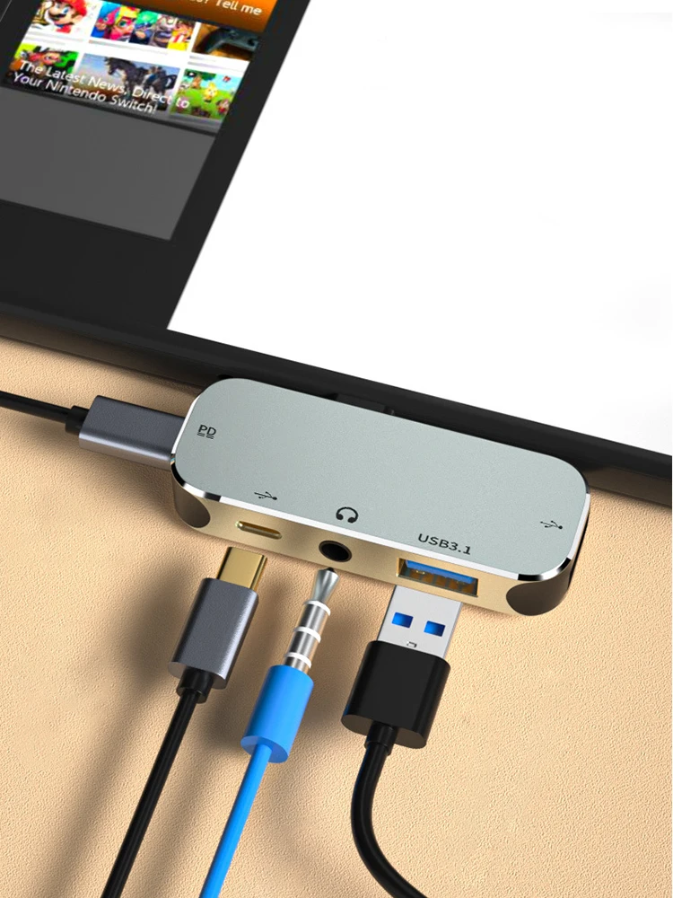 Type-C 확장 허브 - 3.5 PD100W USB3.0/USB2.0/USB3.1 HDMI 호환 분배기