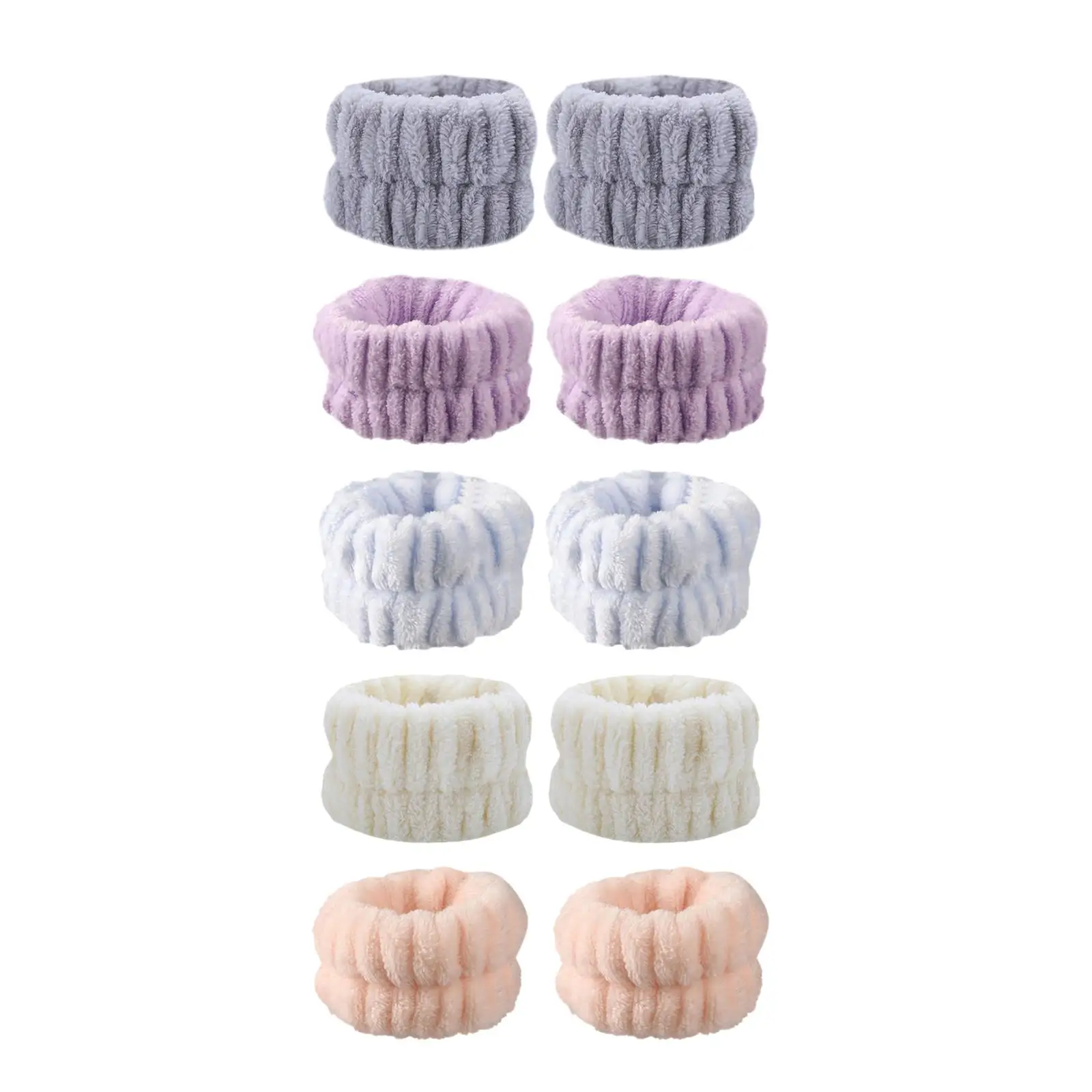 

1 Pair Washing Face Wrist Band Strap Absorbent Makeup Wristbands Reusable