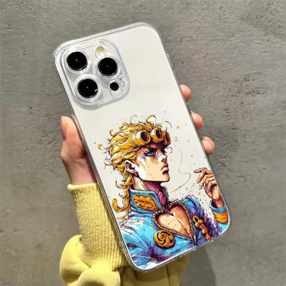 Jojo Hot Anime Pattern Transparent Phone Case