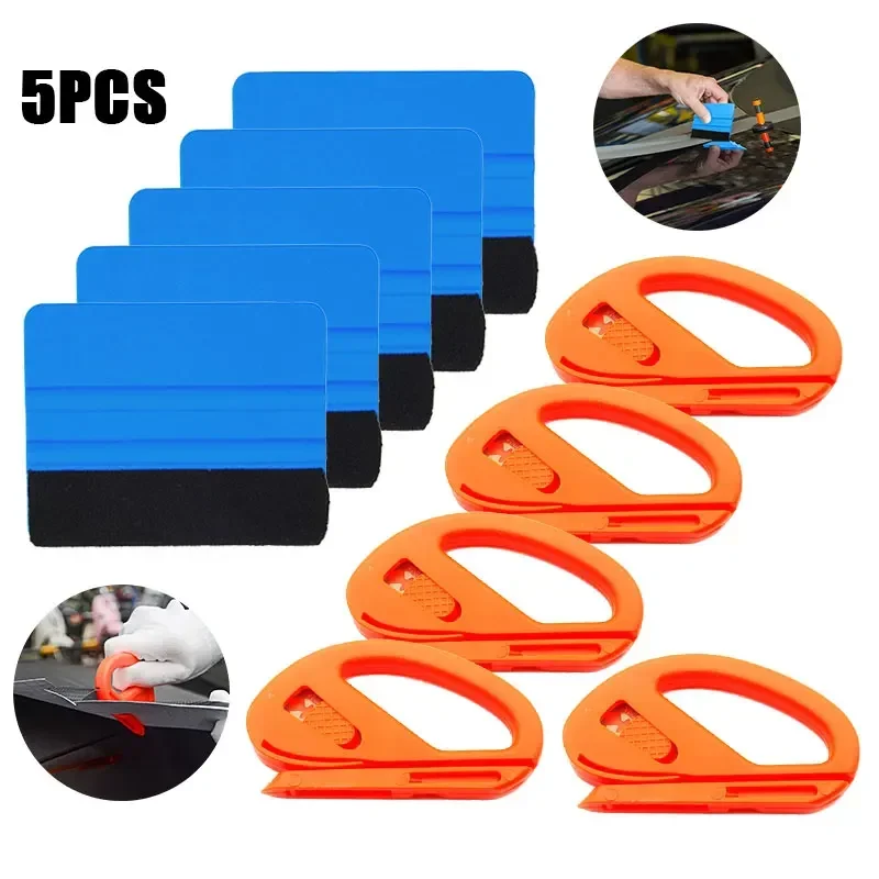 Car Film Wrap Tool Kit Squeegee Set Vinyl Scraper for Vehicle Window Tint Car Accessories Wrapping Tools Accessories