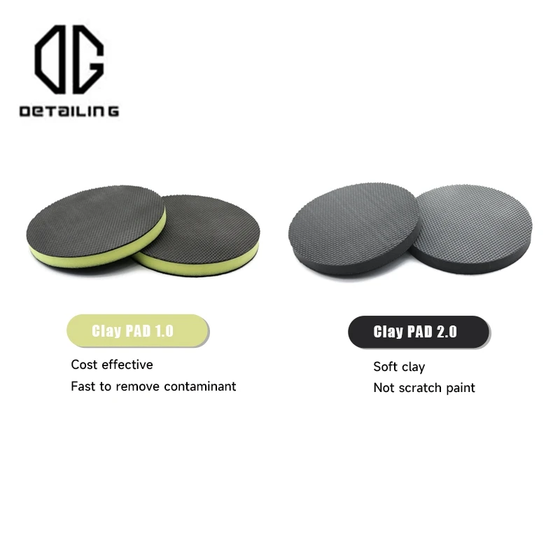 1-5 개 6 인치 매직 클레이 바 패드 자동차 세차 도구 클레이 애플리케이터 소프트 클레이 바 폼 패드 자동차 청소 액세서리