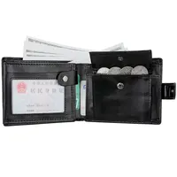 Men's Wallet Large Capacity Multi-Function Short Wallet Multi-slot Zipper Coin ID Credit Card Holder Men's Wallet 5