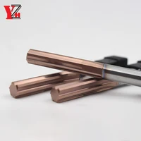 YZH Carbide Machine Reamer HRC60 11mm ~25mm Coated Straight Groove 4F 6F Tolerance H7 Inner Hole Harened Steel Metal Cutter CNC 2
