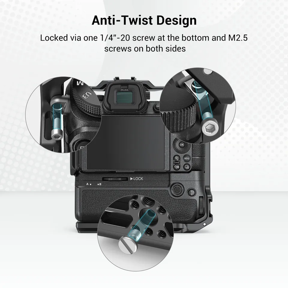 Smallrigカメラケージ,nikon z 6ii/z 7ii用,MB-N11バッテリーグリップ