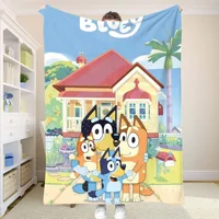 Custom Blanket B-Blueyes Bedding Set Fluffy Soft Blankets for Decorative Sofa Double Bed Blankets & Throws Home and Decoration 1