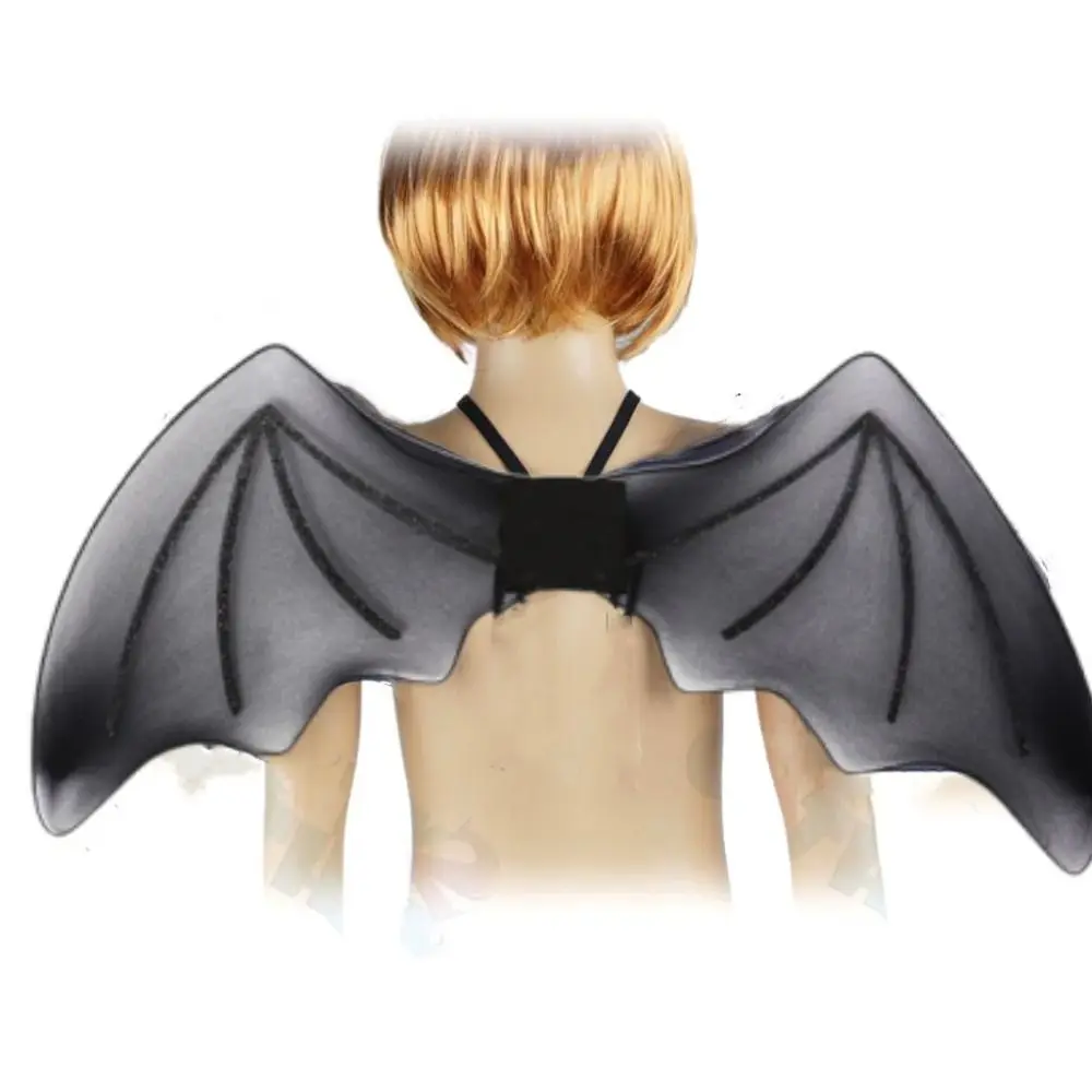Black Bat Wings Kids Fancy Dress Costume Halloween Bat Childrens World Book Day