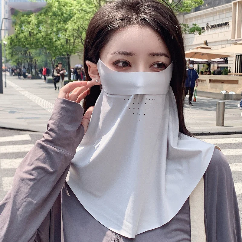 Outdoor Sunscreen Golf Sun Proof Ice Silk Neckline Mask for Men Women face mask