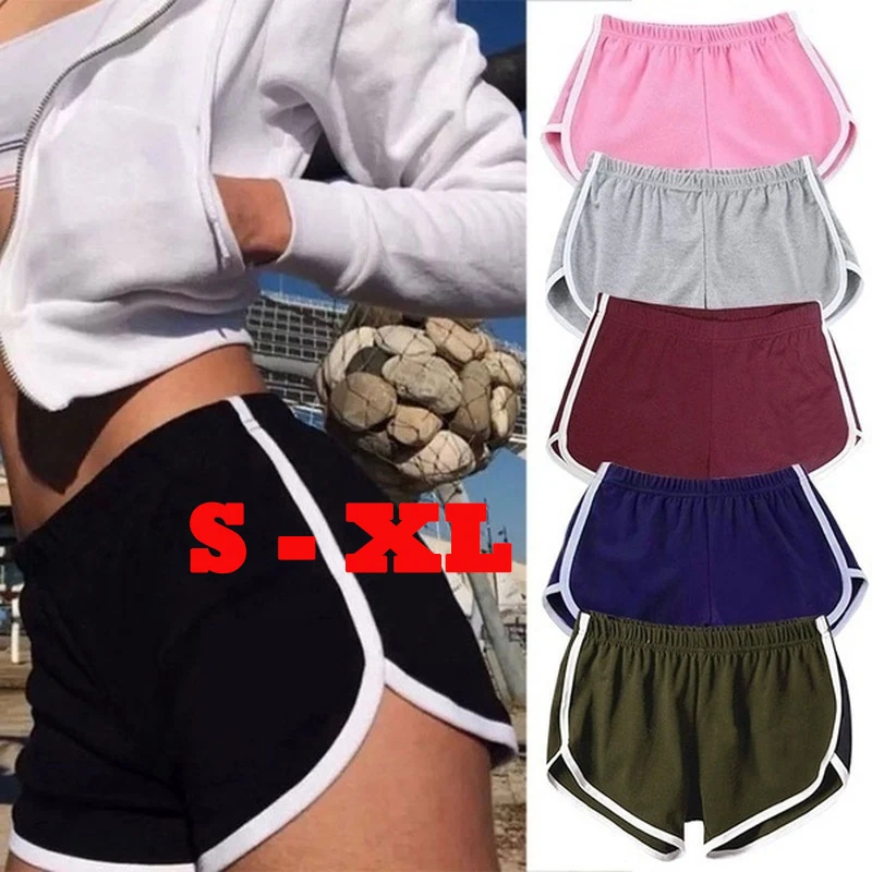 

Summer women's shorts fashion sports pants, yoga pants, beach pants, casual pants milk silk quick dry fabric
