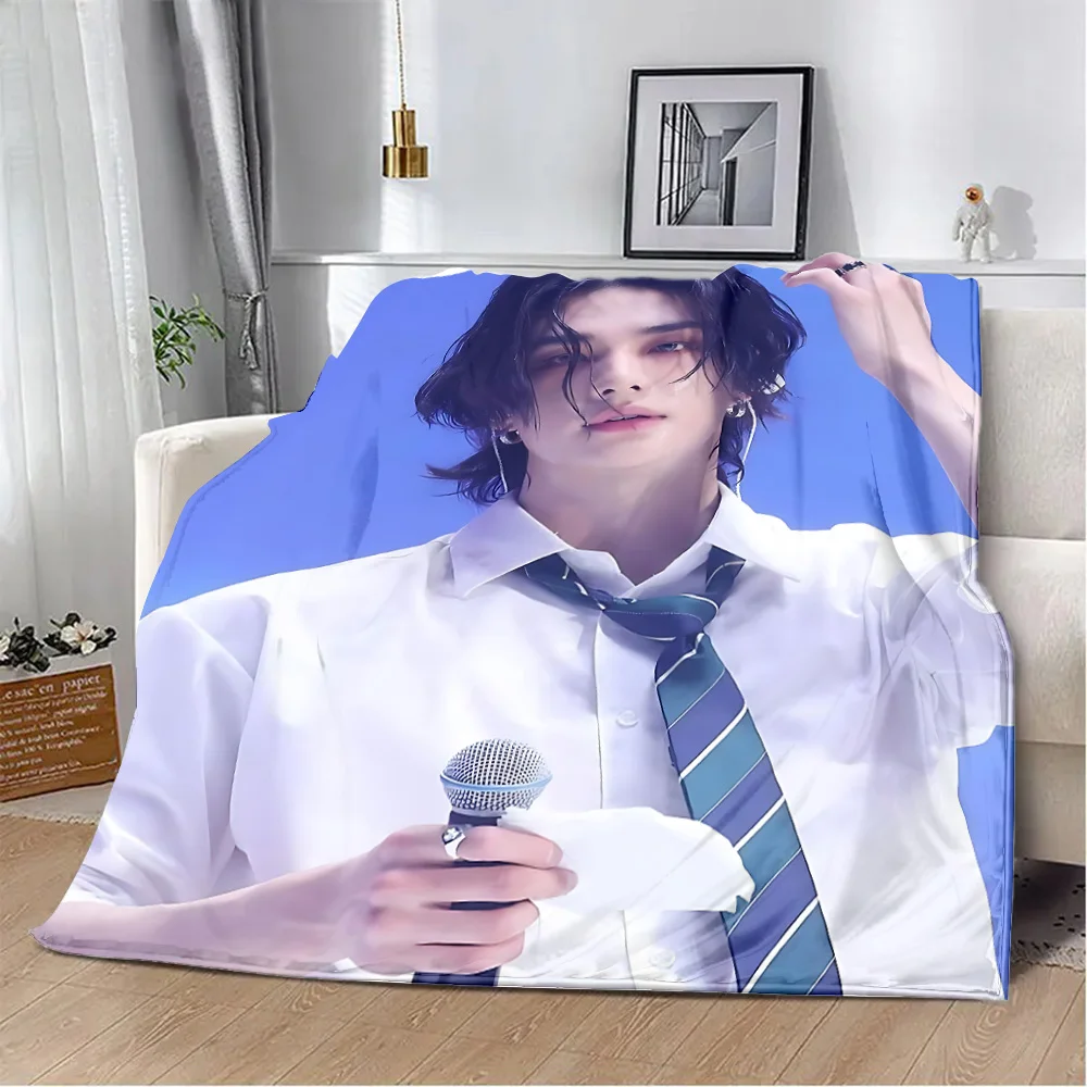 Printed Blanket S-StrayS KidsS Picnic Blankets Warm Blanket  H-HwangS Hyun-JinS Soft and Comfortable Home Travel Birthday Gift 2