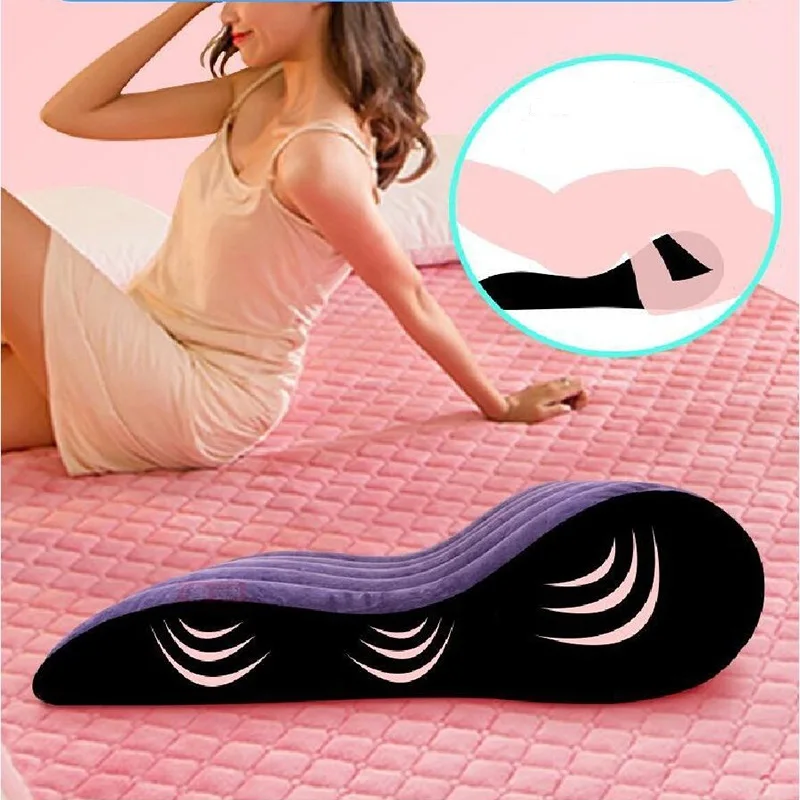 Inflatable Sofa Bed Flocking Adults Rest Pillow Love Aid Night Body Positions Support Cushion Couples Furnitures Home Air Pad