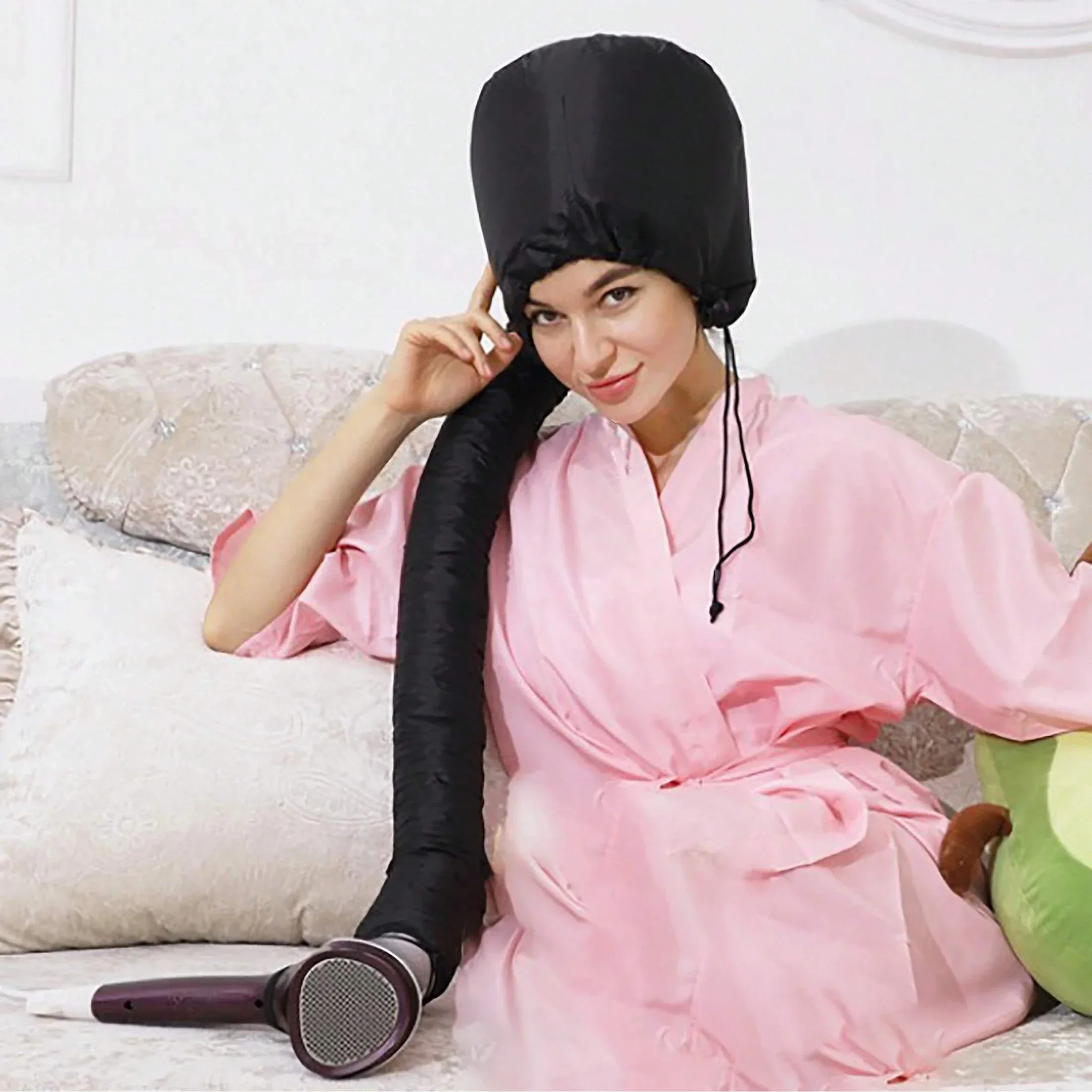 1/2pcs portable soft hair dryer cap, dry hair cap, odorless, suitable for professional hair salons and home use 2